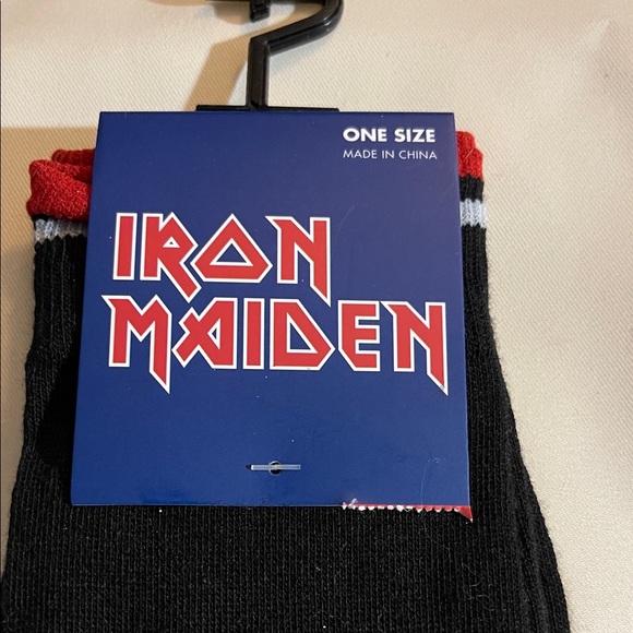 Iron Maiden Official Merchandise Long Black Socks - One Size. NWT - Picture 2 of 4